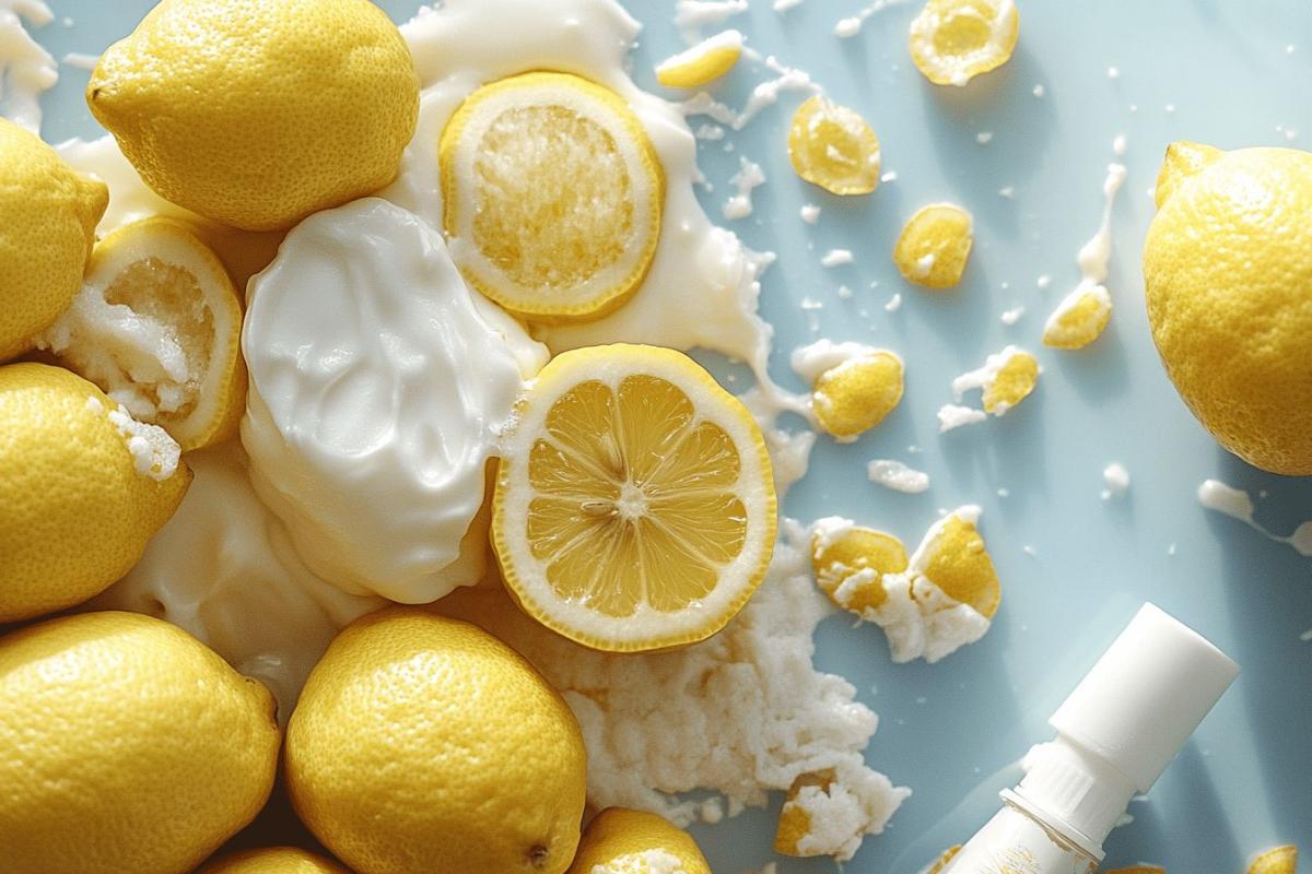 Citronskalsrengöring : blanda citronskal och tandkräm för naturliga fördelar